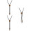 3Pcs Men’s Adjustable Bolo Tie Necklaces with Eagle Pendant 8