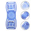 16Pcs Compact Blue Swimming Goggles Buckles Universal Strap Connectors 10