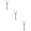 3Pcs Men’s Adjustable Bolo Tie Necklaces with Eagle Pendant 10