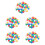 250Pcs Portable Assorted Color Plastic Balls for Game Draws 6