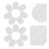 100Pcs Clip on Earring Backs Durable Tpe Ear Pads for Non-Pierced Ears 10
