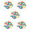 250Pcs Portable Assorted Color Plastic Balls for Game Draws 8