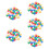 250Pcs Portable Assorted Color Plastic Balls for Game Draws 10