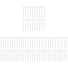 80Pcs Silver Stainless Steel Bbq Skewers for Meat Vegetables Grilling