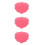 3Pcs Pink Shower Wall Back Scrubber with Suction Cups Hands Free Use 1