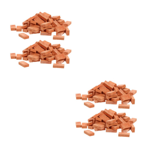 400Pcs Clay Miniature Bricks Set for Small Model DIY Craft Projects 2