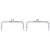 2Pcs Metal Clutch Frame Silver Purse Making Lock Accessories 1