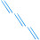 3Pairs Sky-Blue Nylon Drum Sticks Long Handle for Drum Set Performance 10