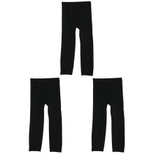 3Pcs Stretchy Warm Winter Leggings for Girls Black Comfortable Tights