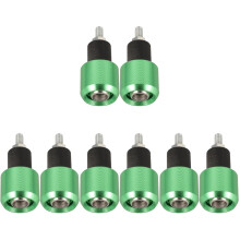 4Pairs Green Aluminum Handlebar End Plugs for Bike Protection