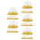 250Pcs Box Transparent Dome Cupcake Boxes Food Storage Safe 1