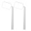 5Pairs Multifunctional White Eyelash Mirrors Plastic Glass Lash Tools 3