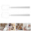 5Pairs Multifunctional White Eyelash Mirrors Plastic Glass Lash Tools 10