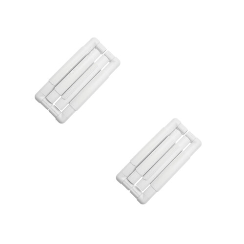 2Pcs Durable White Square Embroidery Frame Easy Assemble for Sewing 1