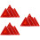15Pièces Triangle De Routière Rouge Réfléchissant Pour Nuits 7