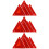 15Pièces Triangle De Routière Rouge Réfléchissant Pour Nuits 8