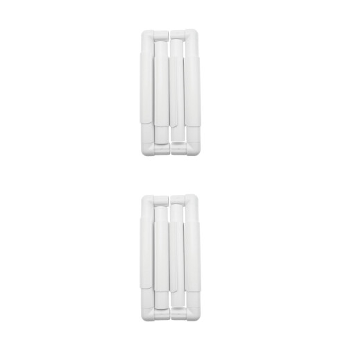 2Pcs Durable White Square Embroidery Frame Easy Assemble for Sewing 2