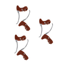 6Pcs Kids Bike Brake Handles Aluminum Alloy Brown Ergonomic Grip Set