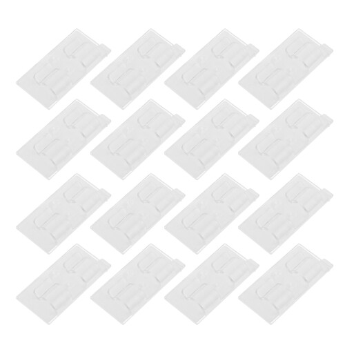 100Pcs Adhesive Outdoor Cable Clips for String Lights Heavy Duty Clear 2