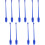 10Pcs Blue Artistic Plastic Dance Sticks for Rhythmic Gymnastics 4
