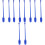 10Pcs Blue Artistic Plastic Dance Sticks for Rhythmic Gymnastics 5