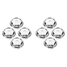 8Pcs Silver Auto Wheel Center Caps ABS Car Rim Hub Vehicle Covers