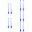 10Pcs Blue Artistic Plastic Dance Sticks for Rhythmic Gymnastics 11