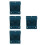 4Pcs Multi-Use Blue Chicken Feeding Bowl Plastic Waterer for Birds 4