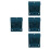 4Pcs Multi-Use Blue Chicken Feeding Bowl Plastic Waterer for Birds 6