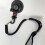 Pet Bath Tether Dog Restraint Suction L Black 9cm 5