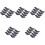 40Pcs Black Resin Chopstick Holder Spoon Fork Stand for Table 4