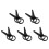 10Pcs Durable Plastic Bucket Lid Remover Tool for Home Use Black 4