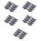 40Pcs Black Resin Chopstick Holder Spoon Fork Stand for Table 8