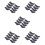 40Pcs Black Resin Chopstick Holder Spoon Fork Stand for Table 9