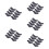 40Pcs Black Resin Chopstick Holder Spoon Fork Stand for Table 11