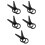 10Pcs Durable Plastic Bucket Lid Remover Tool for Home Use Black 9