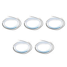 10Pcs Hood Light Strip White Silicone Auto Running Light Strip