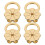 12Pcs Secure Gold Plated Earring Support Pads for Heavy Earrings 3