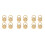 12Pcs Secure Gold Plated Earring Support Pads for Heavy Earrings 4