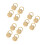 12Pcs Secure Gold Plated Earring Support Pads for Heavy Earrings 5