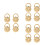 12Pcs Secure Gold Plated Earring Support Pads for Heavy Earrings 6