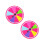 2Pcs Compact Wall Hanging Prize Wheel for Drawing Games 4