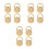 12Pcs Secure Gold Plated Earring Support Pads for Heavy Earrings 7