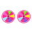 2Pcs Compact Wall Hanging Prize Wheel for Drawing Games 5