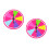 2Pcs Compact Wall Hanging Prize Wheel for Drawing Games 6