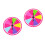 2Pcs Compact Wall Hanging Prize Wheel for Drawing Games 7