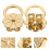 12Pcs Secure Gold Plated Earring Support Pads for Heavy Earrings 10
