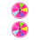 2Pcs Compact Wall Hanging Prize Wheel for Drawing Games 8