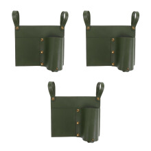 3Pcs PU Camping Chair Organizer Pockets with Cup Holder