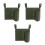 3Pcs PU Camping Chair Organizer Pockets with Cup Holder 1